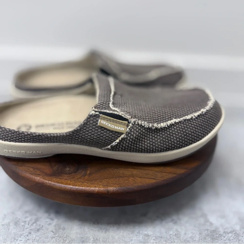 Geckoman Relaxed Fit Men's Slip-On‎ Loafers in Taupe 8.5 - New w/o Box